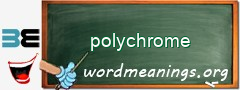 WordMeaning blackboard for polychrome